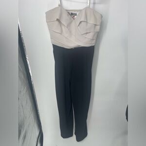 Lipsy black and cream jumpsuit size‎ 12